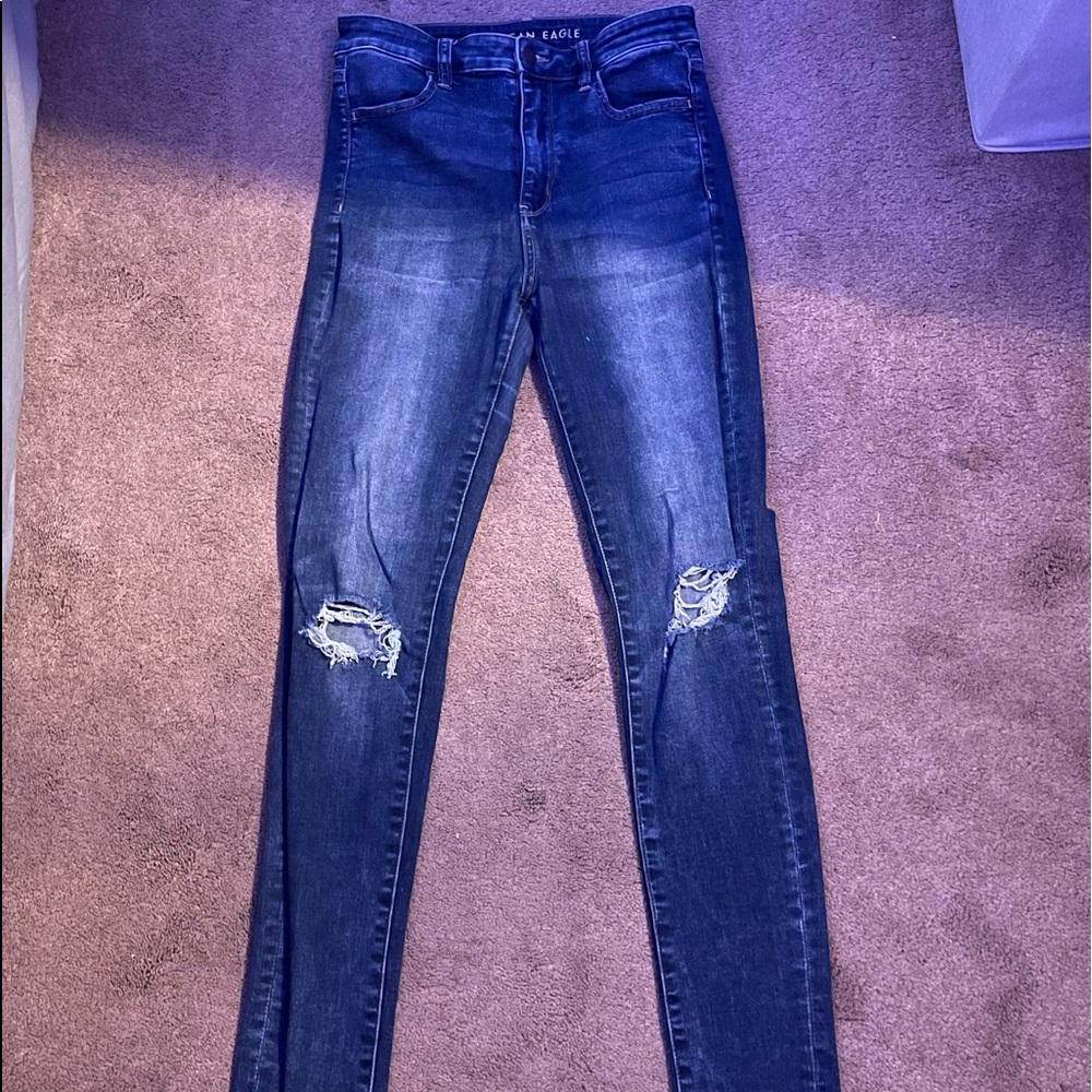 American Eagle Ripped Jeans- 8